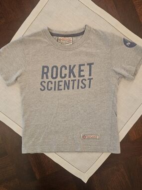 Red Canoe Boys' Grey 'Rocket Scientist' Graphic Tee Sz 6